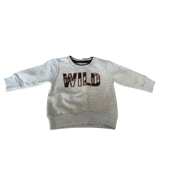 Milon Baby Grey Black Long Sleeve Top And Camo Joggers Set Size P or 3 months - Picture 3 of 9